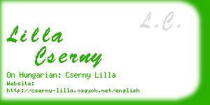 lilla cserny business card